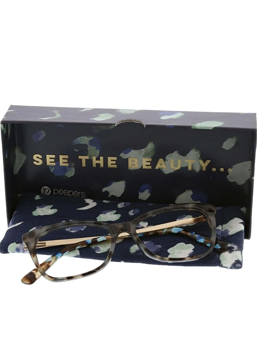 Peepers Tortoiseshell Blue Light Glasses, Brown - Picture 2 of 10